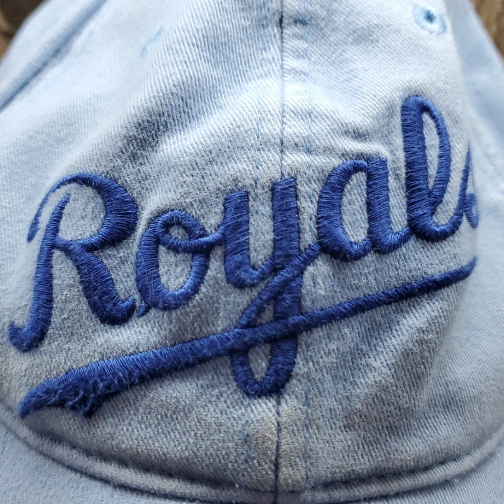 Kansas City Royals Baseball Hat Cap Adult One Size Fitted Blue Nike Embroidered - Picture 2 of 9